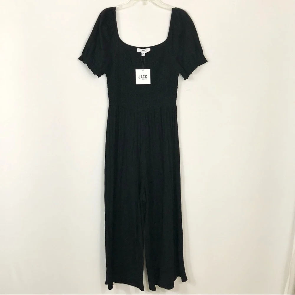Jack By BB Dakota Total Smock Out Black Jumpsuit M - Picture 2 of 16
